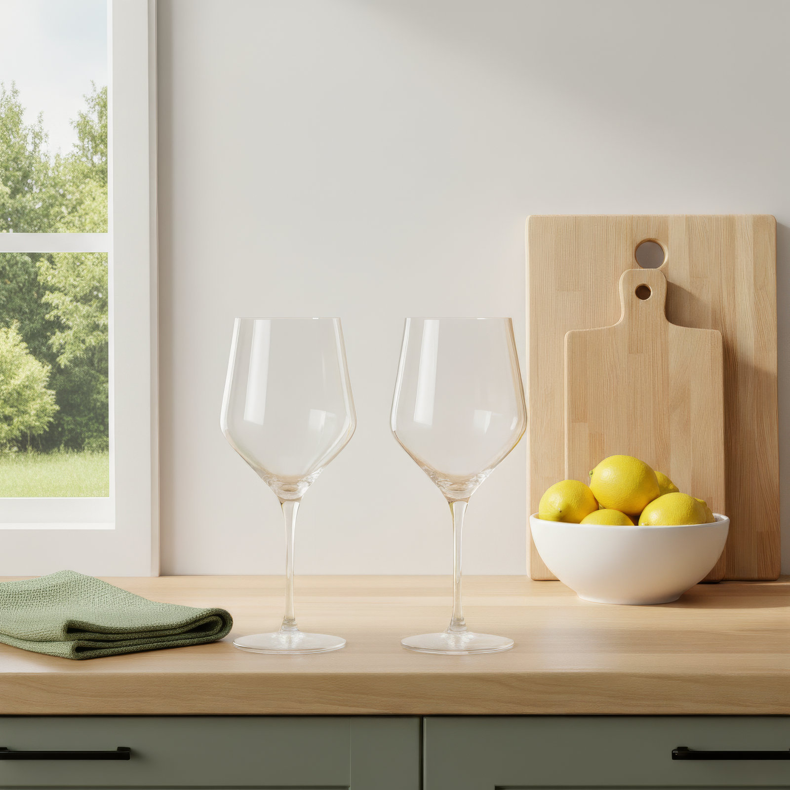 Signature-Greenwich Libbey 12-Piece Wine Glass Party Set for Red and White Wines