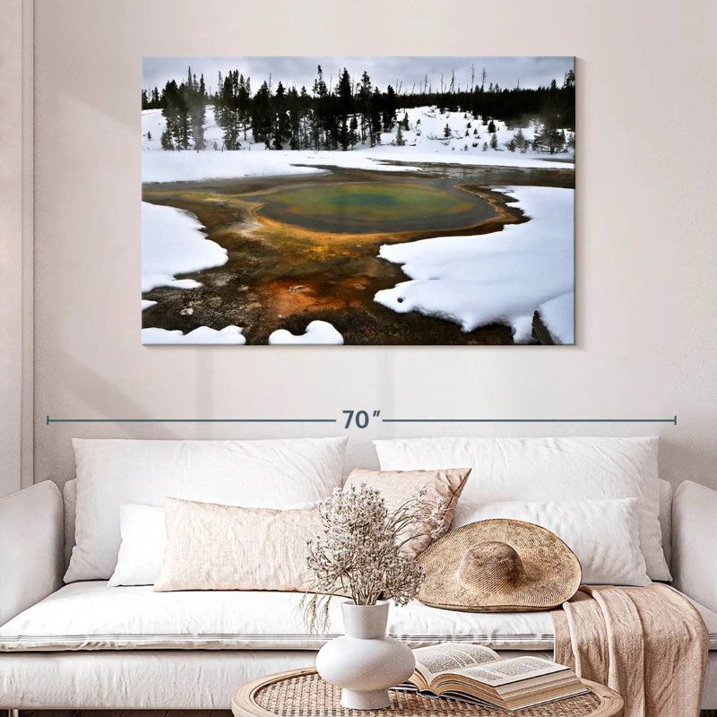 Alvord Yellowstone Winter Geyser, H 32 po x l 48 po
