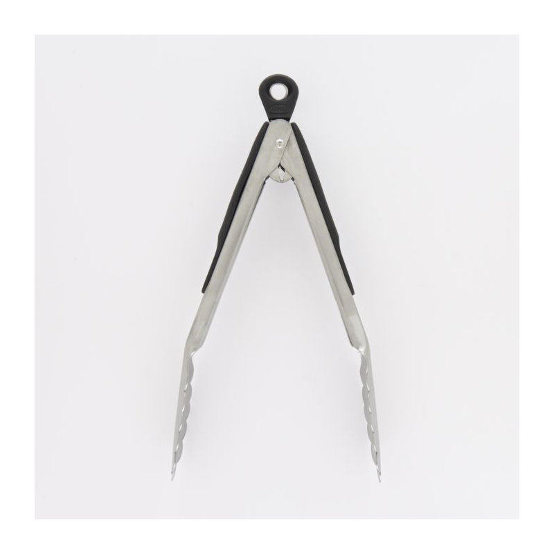 OXO Good Grips Stainless Steel Steel Tongs, 9" L