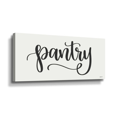 Pantry - Art textuel sur toile tendue