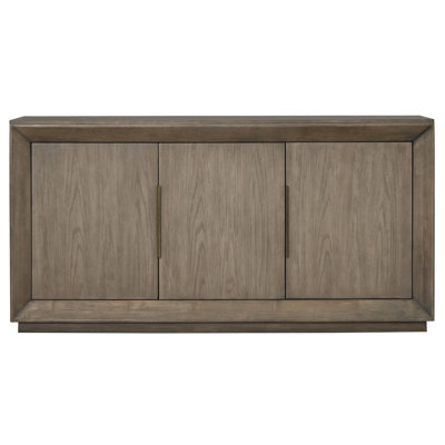Goodwin 70in. Multi-use Oak Console, Gray