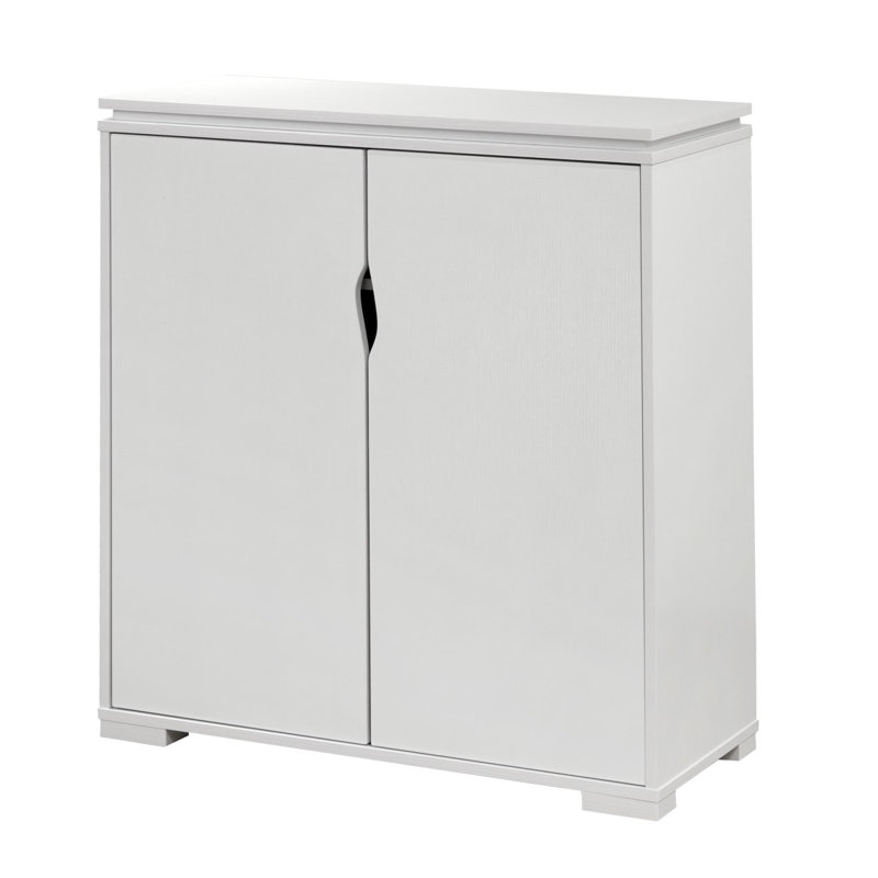 Brassexinc Multi-Tier Shoe Cabinet, White