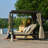 74.02'' Metal Outdoor Patio Daybed