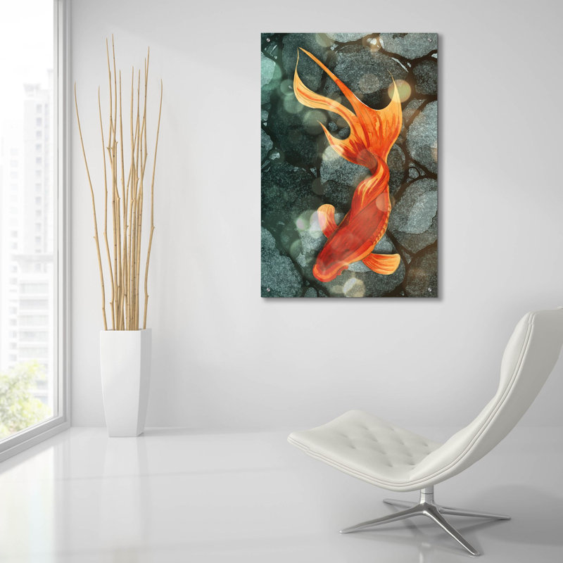 Art mural épique «Fantail 1» par Alicia Ludwig, 24 po x 36 po, H 36 po x l 24 po