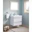 Ensemble de meuble-lavabo flottant blanc 30 po avec deux tiroirs 30 po Morden