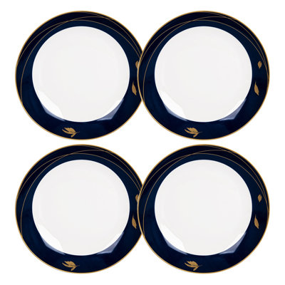 Lonsdale 8.5'' Porcelain China Dinner Plate , Set of 4