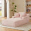 Très grande chaise longue d'intérieur, canapé rembourré en velours côtelé moderne, aucun assemblage requis, canapé-lit confortable pour le salon, le bureau-130595539