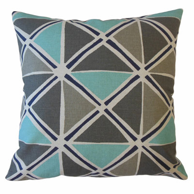 Indiya Geometric Cotton Reversible Throw Pillow