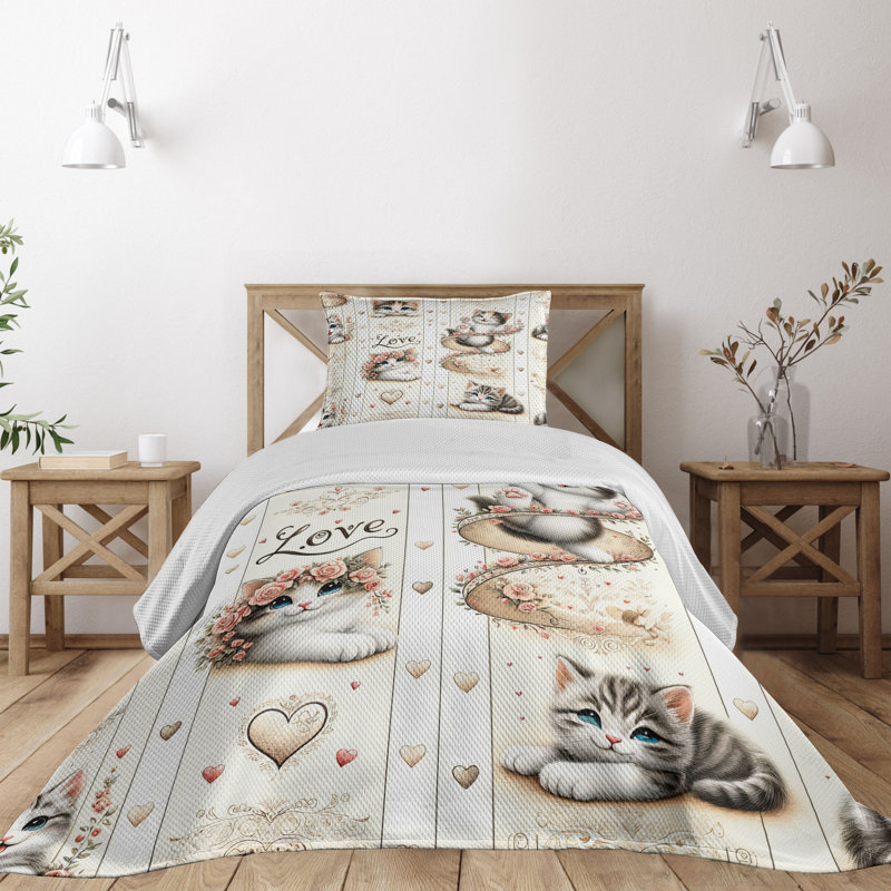 Polyester Coverlet, Twin Coverlet + 1 Standard Shams