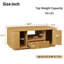 Table basse ovale moderne avec rangement-652910688