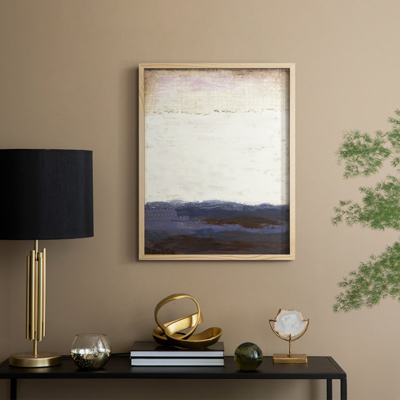 Éclat de rose V1, reproduction encadrée - bois massif, Naturel, H 21 po x l 17 po