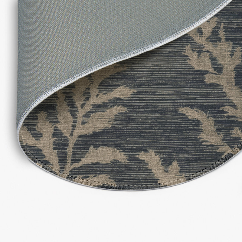 Tapis intérieur et extérieur gris Nature, Rond 5 pi