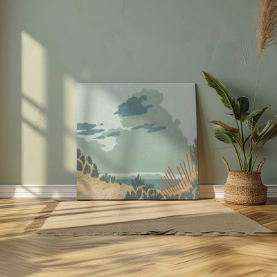 Dunes and Fences I Wrapped Canvas Print