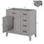 Armoire de salle de bain 36 po sans lavabo avec tiroirs 36 po-117444696