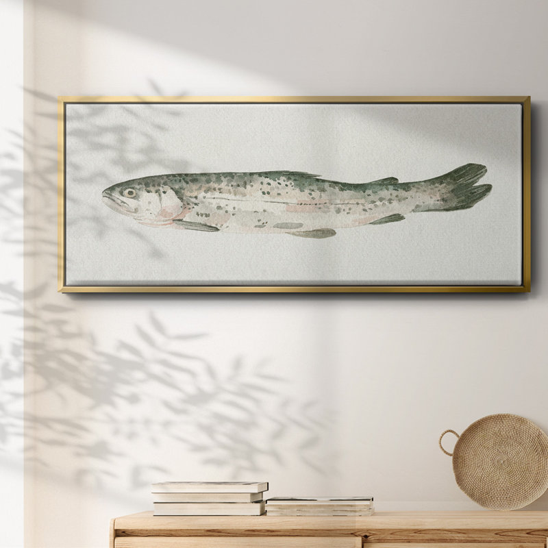 Fresh Catch II- Framed Canvas, 12" H x 30" W