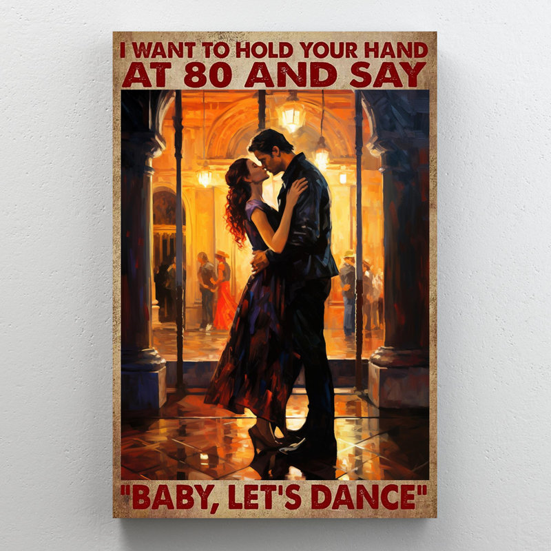 Couple Baby Lets Dance, H 36 po x l 24 po