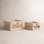 Glass Top Wood Box Set