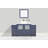  60" Single Bathroom Vanity Set with Mirror-62326229