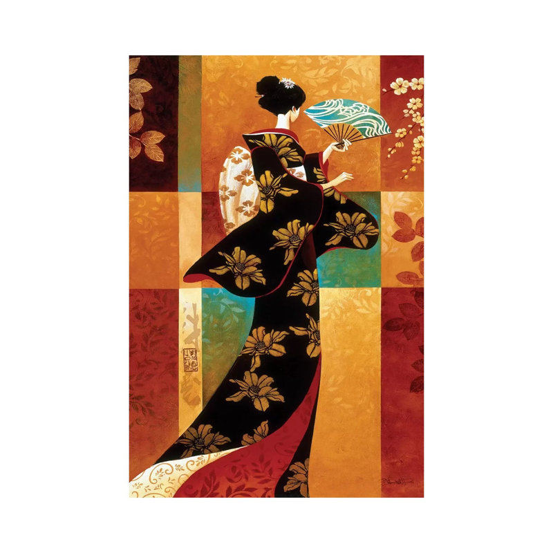 Sakura by Keith Mallett - Wrapped Canvas Print, 20.32 cm H x 30.48 cm W