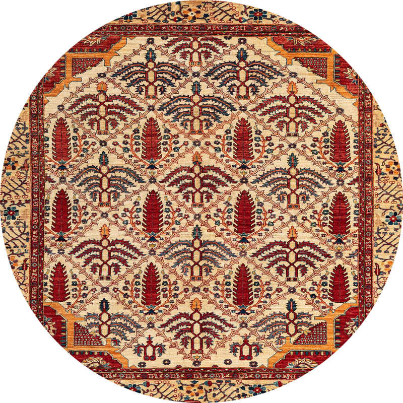 Oriental Indoor Rug, Round 6'