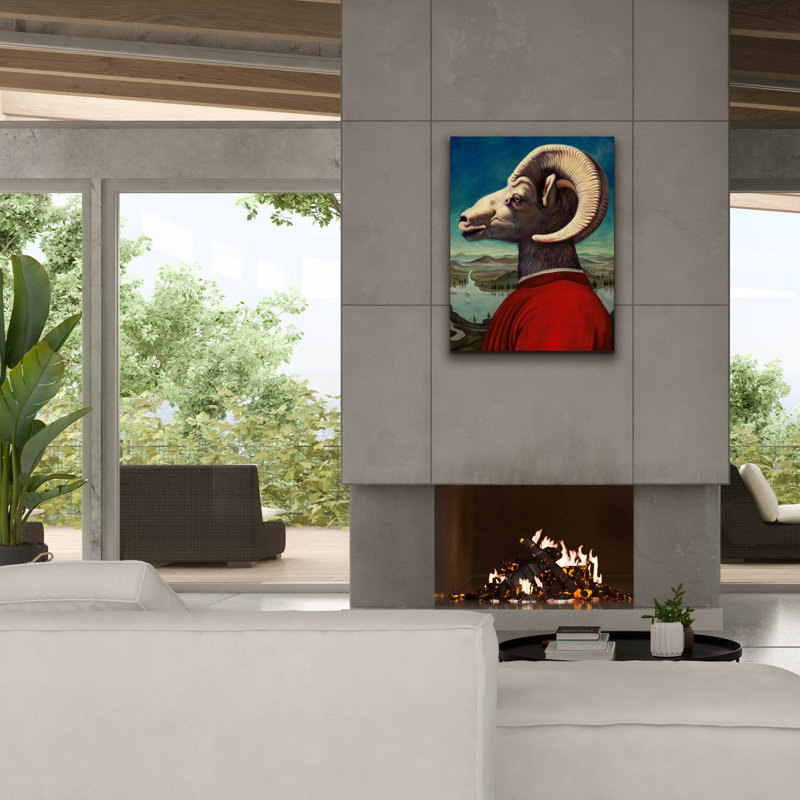 «Ep» Graffiti «Ram» par Jane R. Talton, art mural sur toile, 26 po x 34 po