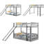 Lit simple superposé au-dessus de gris - stable et avec glissade et option de chambre à coucher-1110366353