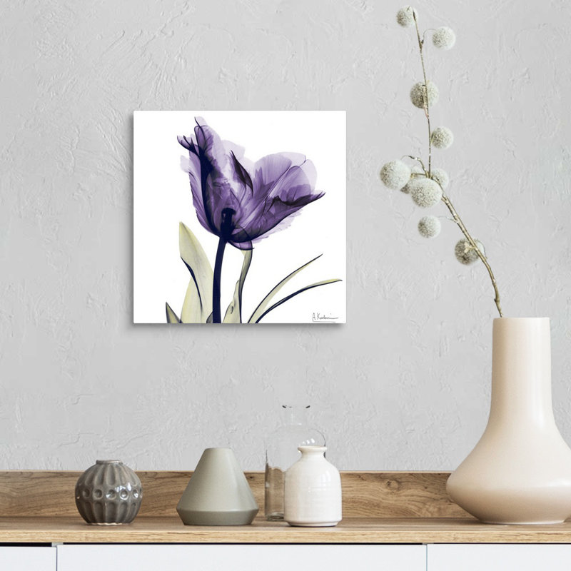«Manigault», fleur mauve par Kiranjit, reproduction de photo, H 12 po x l 12 po x P 1,5 po, Toile