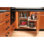 Maple Two-Tier Solid Bottom Door-Mount Optimizer for 18" Right Opening/Blind Left Corner cabinets