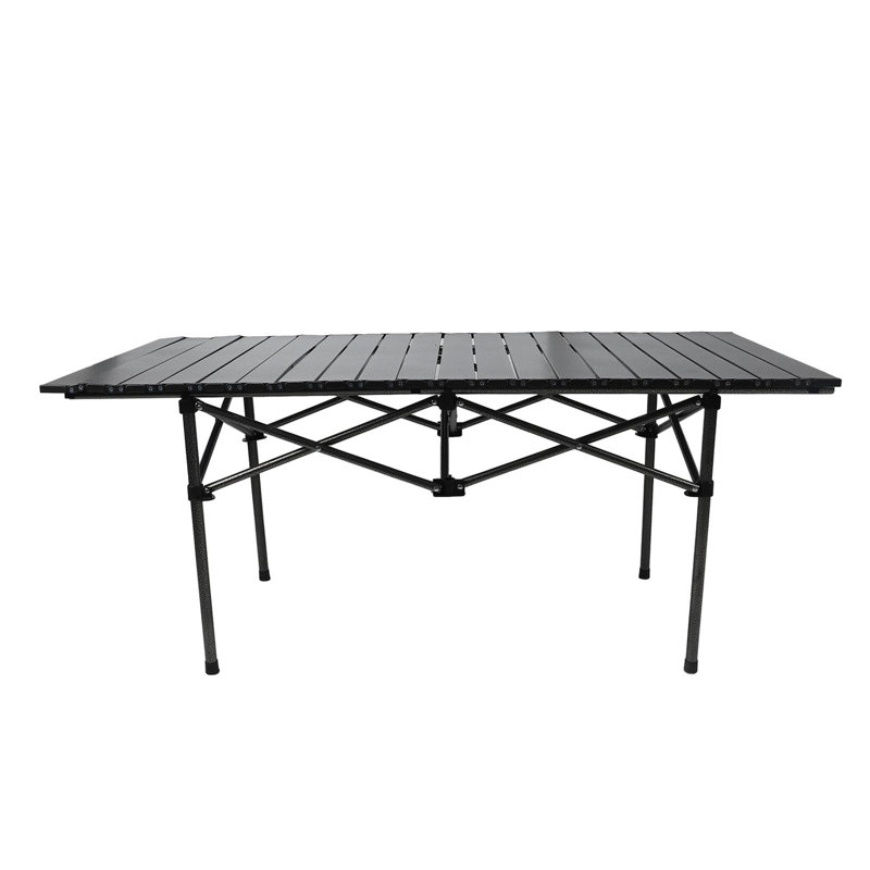 Rectangular Metal Folding Outdoor Camping Table, Rectangle Picnic Folding Table