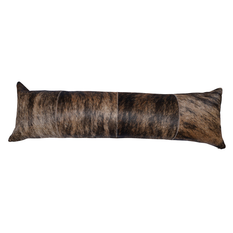 Leather/Suede Reversible Throw Pillow