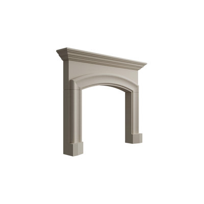 Marlboro Cast Stone Fireplace Surround with Beveled Hearth