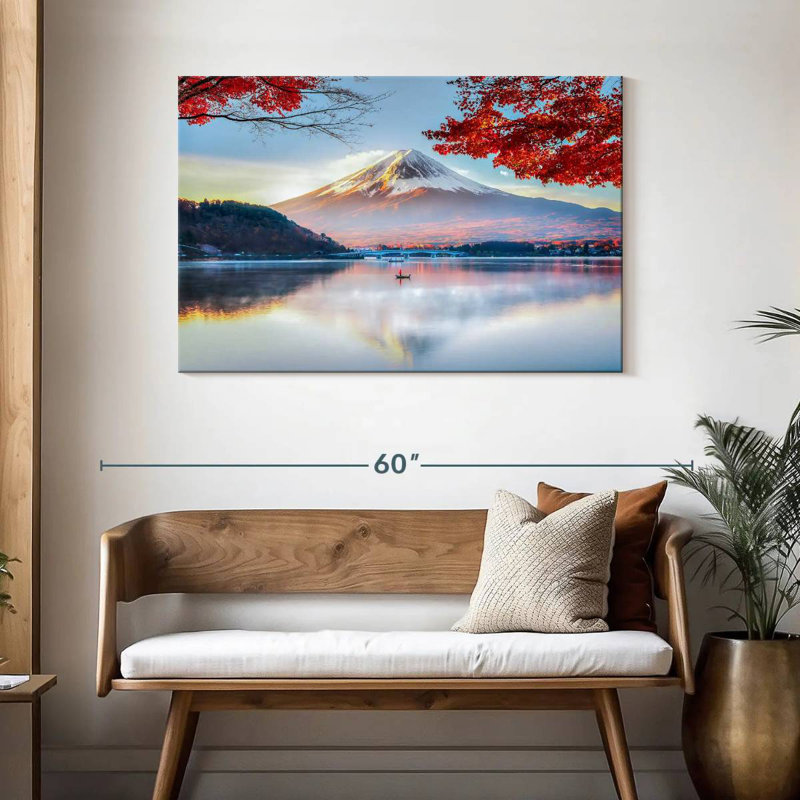Alvord, mont Fuji, lac Kawaguchiko, H 30 po x l 45 po