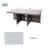 Carmel 6-seat Cube Outdoor Dining Set Rectangular Diningtable With Chairs-243277067