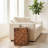 Teakwood Root Square End Table