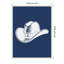 Impression sur toile encadrée bleu marine par Jolly and Dash-1454862092
