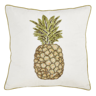 Ananas Cotton Throw Pillow