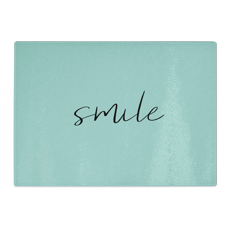 Smile V2 Typography Chopping Board, 28.5cm W x 39cm L