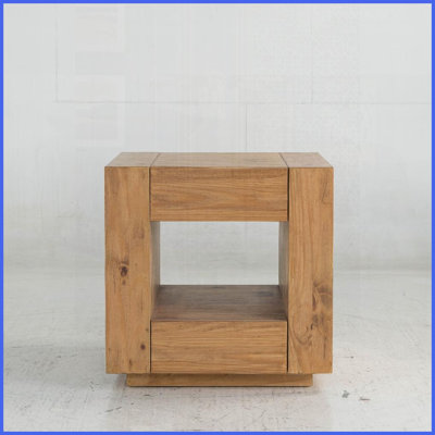 Oak-Finish Coffee Table for Living Room by Harlan – Spacious Storage Drawers &amp; Smooth-Rolling Mobility