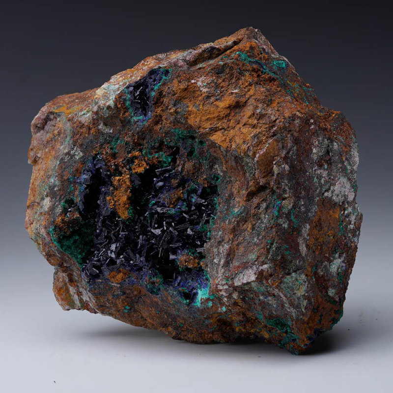 Azurite With Malachite – 371 Grams