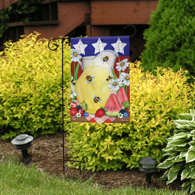 Drapeau du jardin d'été américain