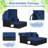 Devrim 60.5" Long Reclining Double Chaise with Cushions