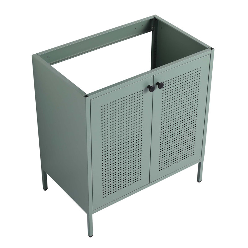 Meuble-lavabo autoportant de 30 po sans lavabo supérieur, Vert menthe
