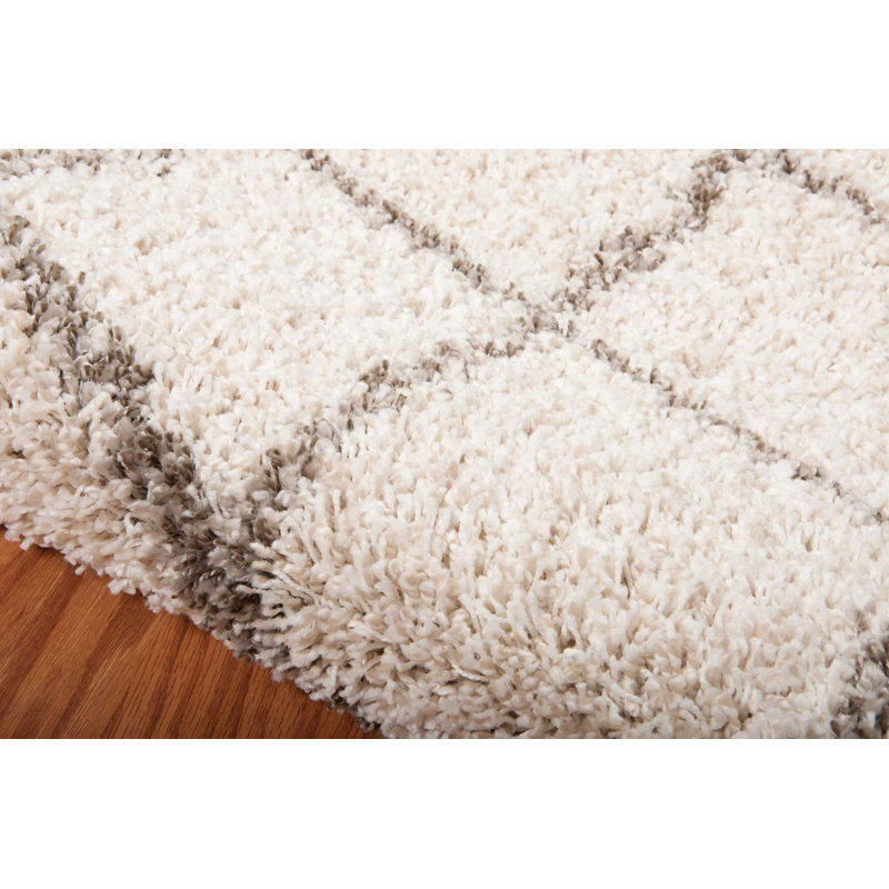 Tapis marocain à poils longs Rosetta, Rectangle 5 pi x 7 pi