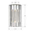 2 - Light Flush Mounted Sconce