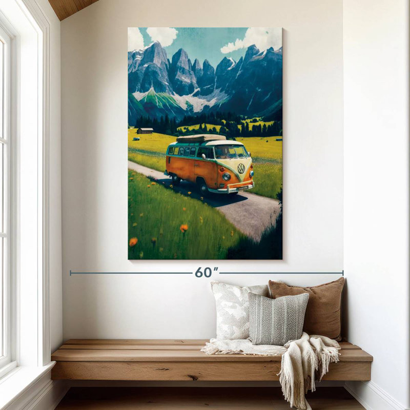 Mehar RV par les Alpes, H 51 po x l 34 po