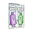 Bathroom Musing Shampoo And Water Bottle Cartoon Canvas Wrapped Wall Art Humorous Bathroom Decor Print-748982464