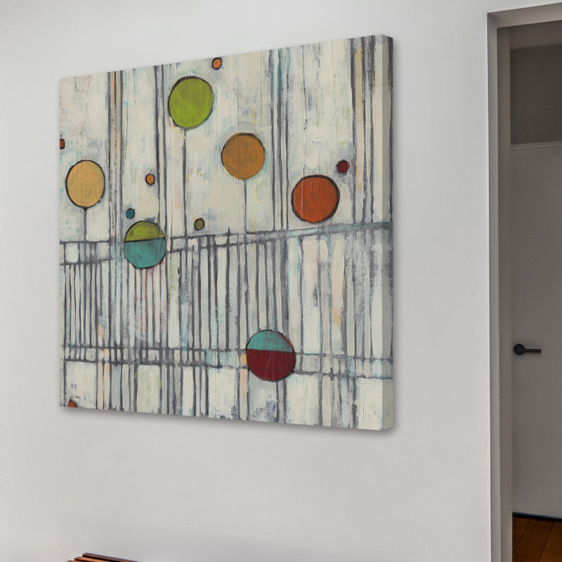 « suspendu arpeggio i », reproduction d’art sur toile tendue, H 18 po x l 18 po x P 1,5 po