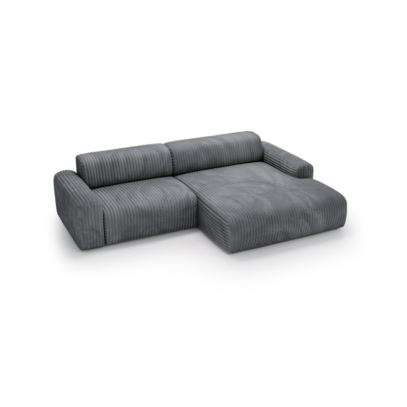 Tashari 3 Seater Corner Sectional, Grey