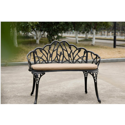 Banc de jardin Tulip
Noir avec coussin