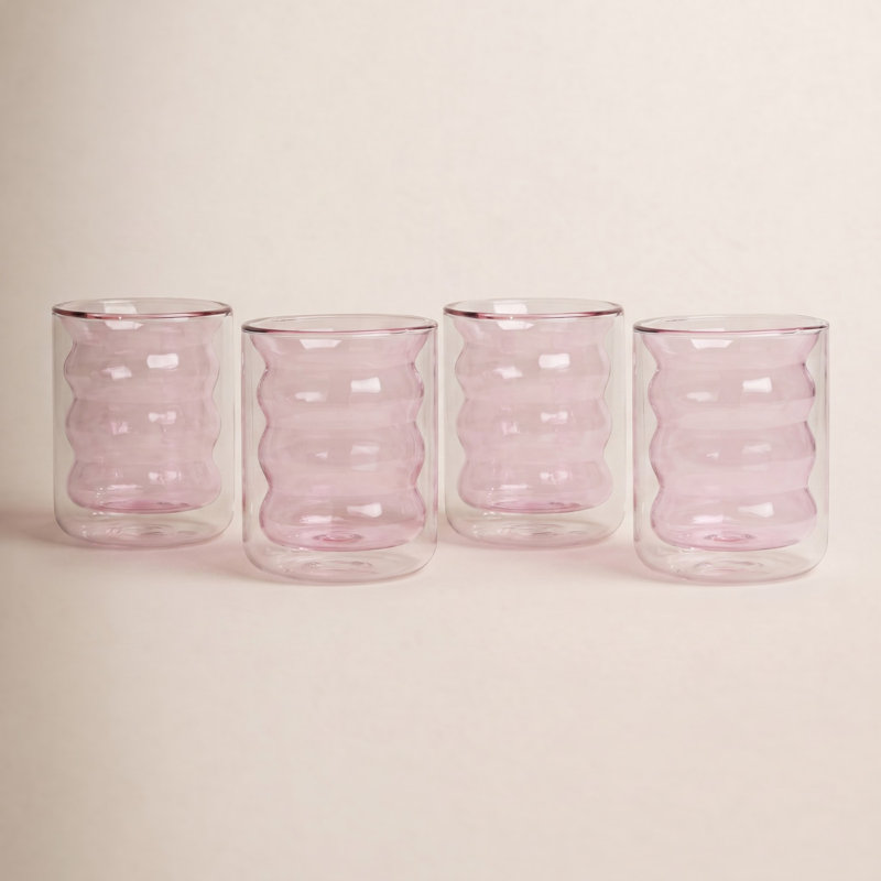 Vigo 6.76oz. Drinking Glass Set, Blush